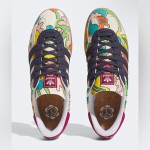 Adidas Colorful Canvas Sneakers with Navy Accents